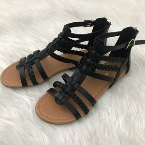 Shoes - Black Braided Gladiator sandals Shoes - Black Braided Gladiator sandals